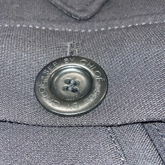 See by Chloe Women's Double-Breasted Black Jacket - Picture 4 of 6